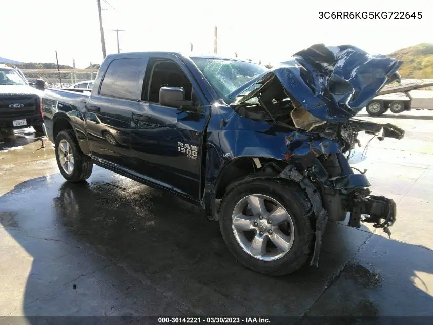 3C6RR6KG5KG722645 2019 Ram 1500 Classic Tradesman 4X2 5'7" Box
