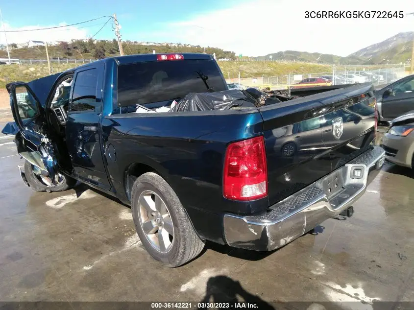 3C6RR6KG5KG722645 2019 Ram 1500 Classic Tradesman 4X2 5'7" Box