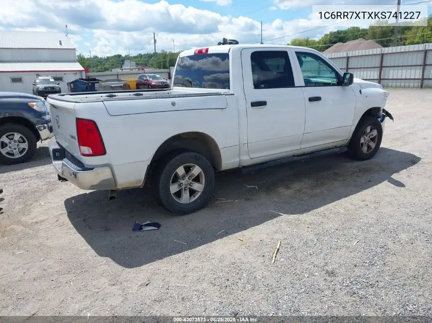 1C6RR7XTXKS741227 2019 Ram 1500 Classic Ssv 4X4 5'7 Box