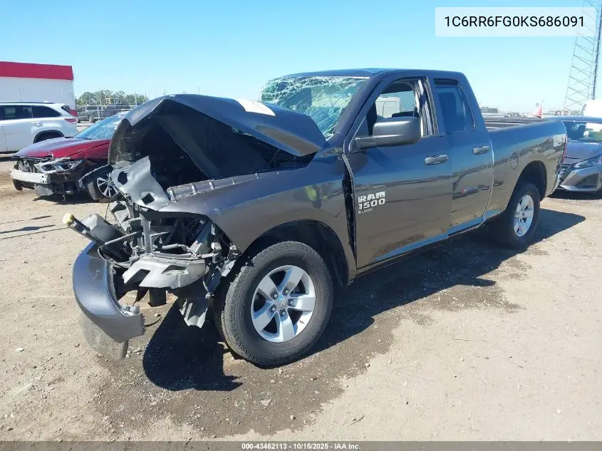 1C6RR6FG0KS686091 2019 Ram 1500 Classic Tradesman 4X2 6'4 Box