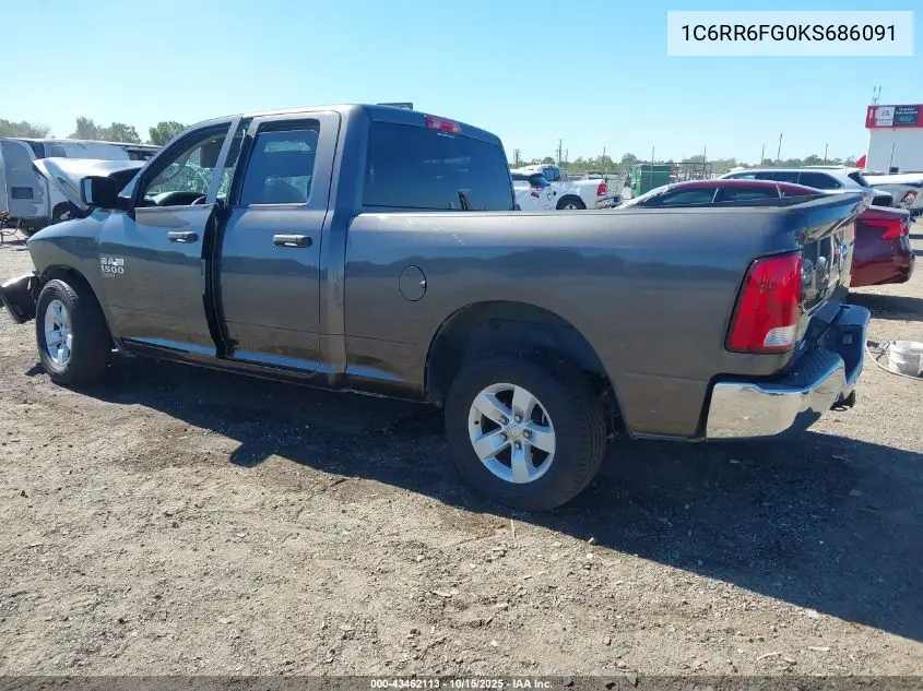 1C6RR6FG0KS686091 2019 Ram 1500 Classic Tradesman 4X2 6'4 Box