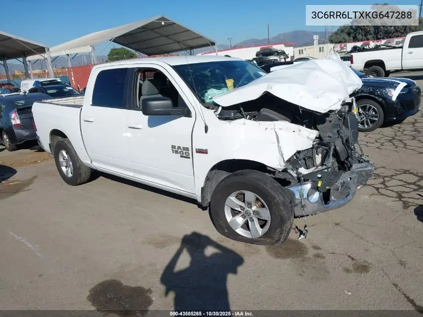 3C6RR6LTXKG647288 2019 Ram 1500 Classic Slt