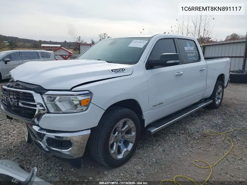 1C6RREMT8KN891117 2019 Ram 1500 Big Horn/Lone Star 4X2 6'4 Box
