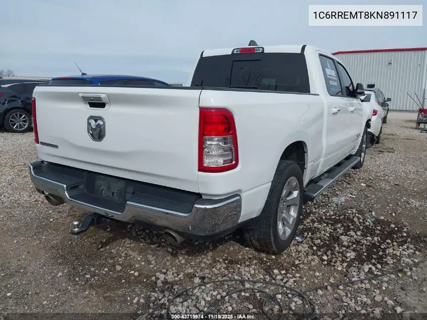 1C6RREMT8KN891117 2019 Ram 1500 Big Horn/Lone Star 4X2 6'4 Box