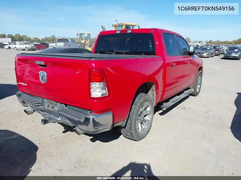 1C6RREFT0KN549156 2019 Ram 1500 Big Horn/Lone Star 4X2 5'7 Box