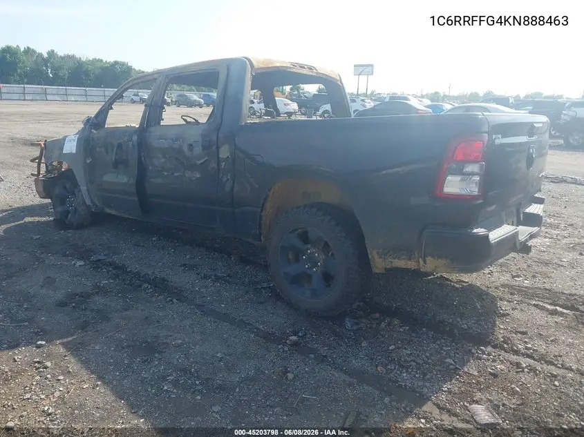 2019 Ram 1500 Big Horn/Lone Star 4X4 5'7 Box VIN: 1C6RRFFG4KN888463 Lot: 45203798