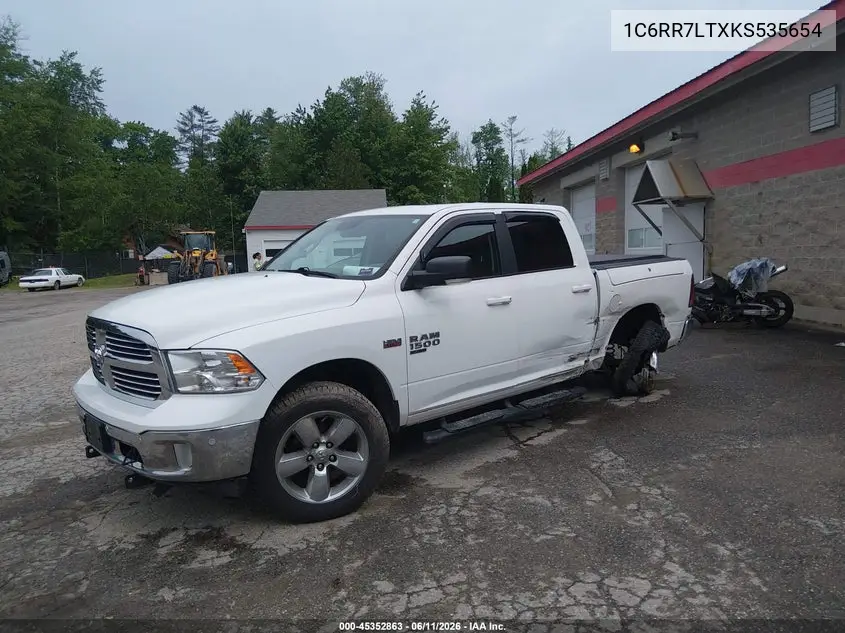 2019 Ram 1500 Classic Big Horn 4X4 5'7 Box VIN: 1C6RR7LTXKS535654 Lot: 45352863