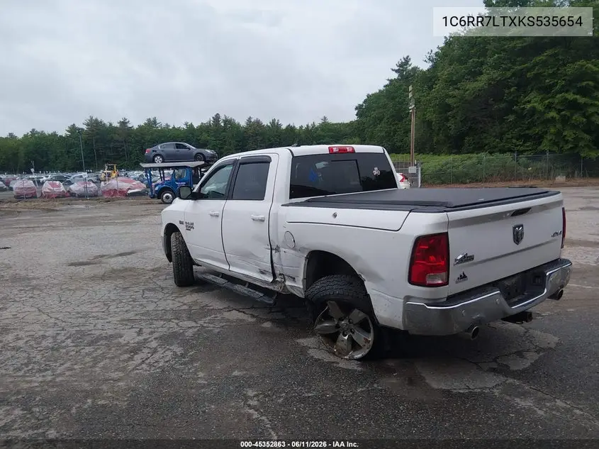 2019 Ram 1500 Classic Big Horn 4X4 5'7 Box VIN: 1C6RR7LTXKS535654 Lot: 45352863