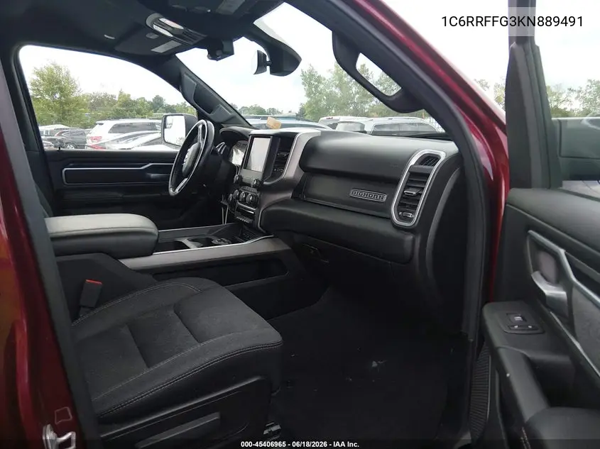 2019 Ram 1500 Big Horn/Lone Star 4X4 5'7 Box VIN: 1C6RRFFG3KN889491 Lot: 45406965