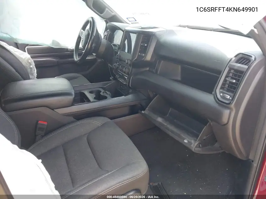 1C6SRFFT4KN649901 2019 Ram 1500 Big Horn/Lone Star 4X4 5'7 Box