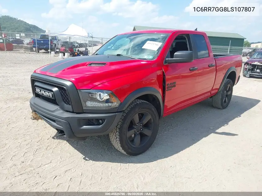 2020 Ram 1500 Classic Warlock 4X4 6'4 Box VIN: 1C6RR7GG8LS107807 Lot: 45525766