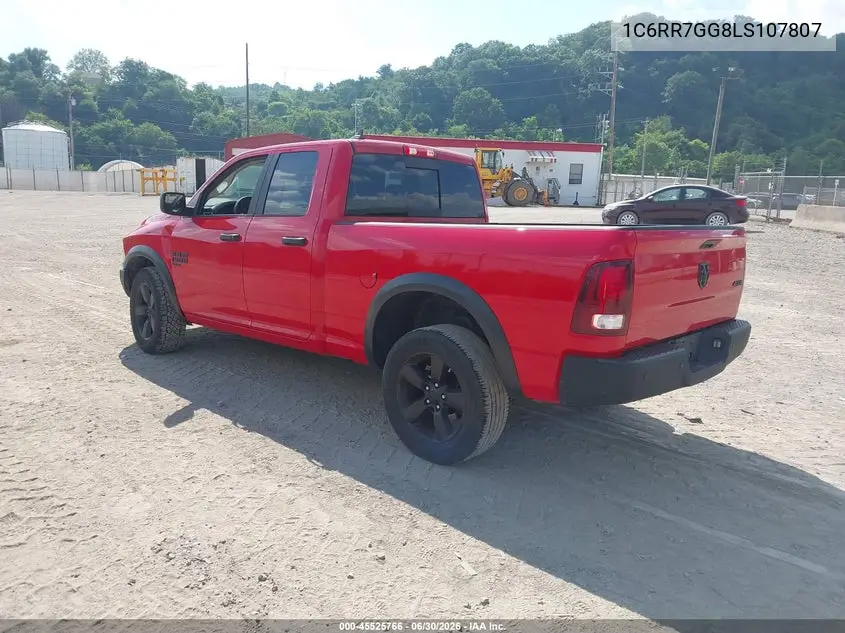 2020 Ram 1500 Classic Warlock 4X4 6'4 Box VIN: 1C6RR7GG8LS107807 Lot: 45525766