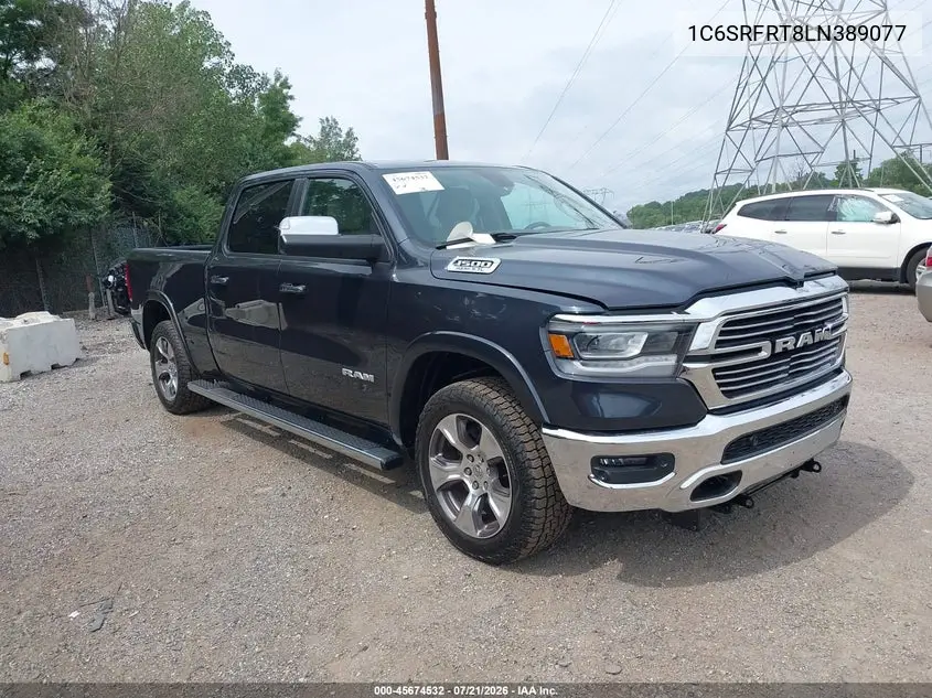 2020 Ram 1500 Laramie 4X4 6'4 Box VIN: 1C6SRFRT8LN389077 Lot: 45674532