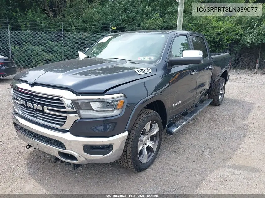 2020 Ram 1500 Laramie 4X4 6'4 Box VIN: 1C6SRFRT8LN389077 Lot: 45674532