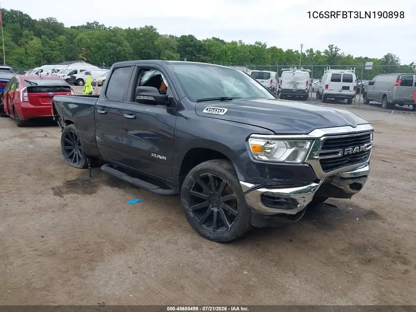 2020 Ram 1500 Big Horn 4X4 6'4 Box VIN: 1C6SRFBT3LN190898 Lot: 45685499