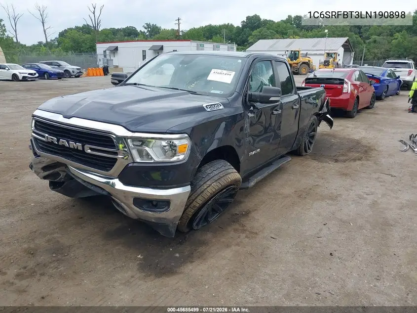 2020 Ram 1500 Big Horn 4X4 6'4 Box VIN: 1C6SRFBT3LN190898 Lot: 45685499
