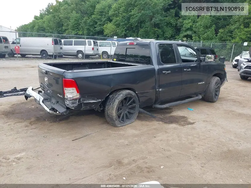 2020 Ram 1500 Big Horn 4X4 6'4 Box VIN: 1C6SRFBT3LN190898 Lot: 45685499