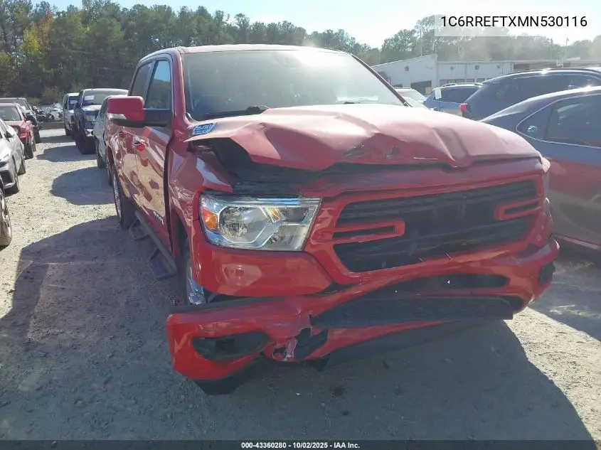 1C6RREFTXMN530116 2021 Ram 1500 Big Horn 4X2 5'7 Box