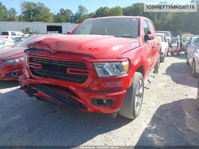 1C6RREFTXMN530116 2021 Ram 1500 Big Horn 4X2 5'7 Box