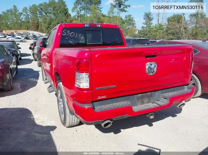 1C6RREFTXMN530116 2021 Ram 1500 Big Horn 4X2 5'7 Box