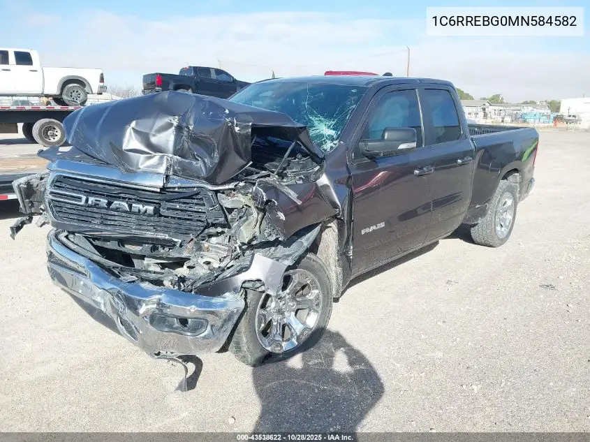1C6RREBG0MN584582 2021 Ram 1500 Lone Star 4X2 6'4 Box
