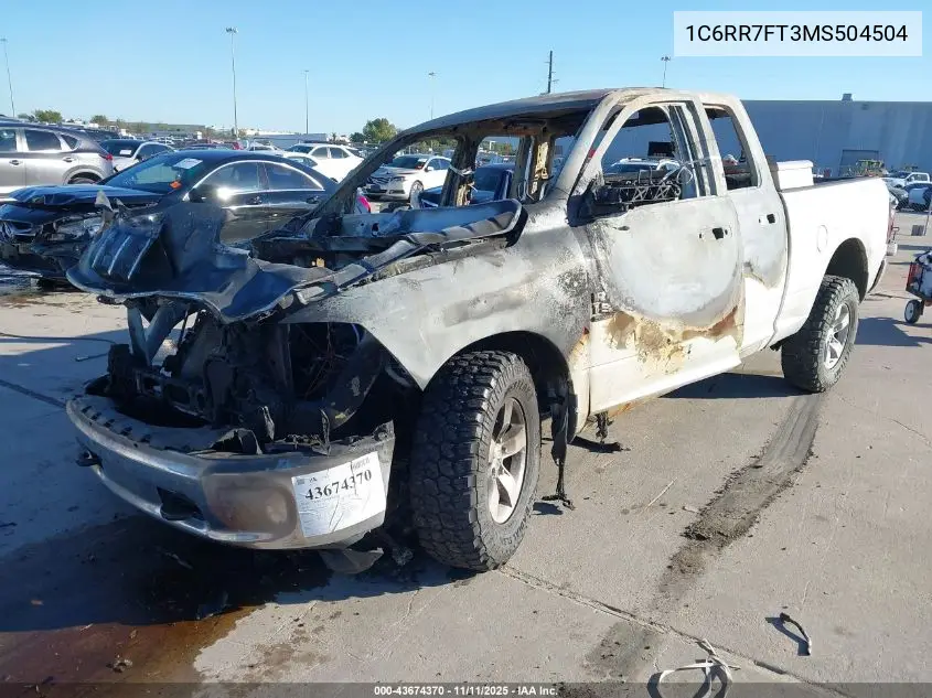 1C6RR7FT3MS504504 2021 Ram 1500 Classic Tradesman