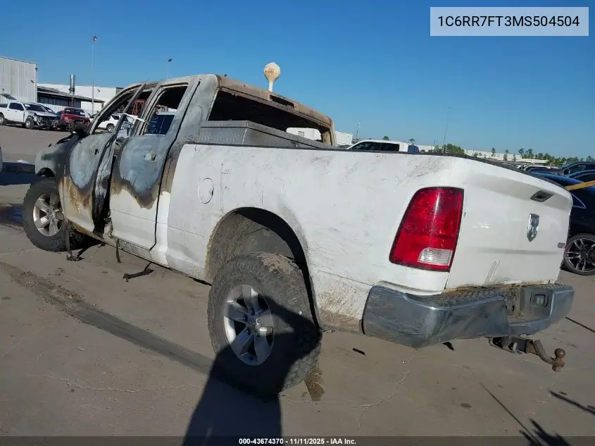 1C6RR7FT3MS504504 2021 Ram 1500 Classic Tradesman