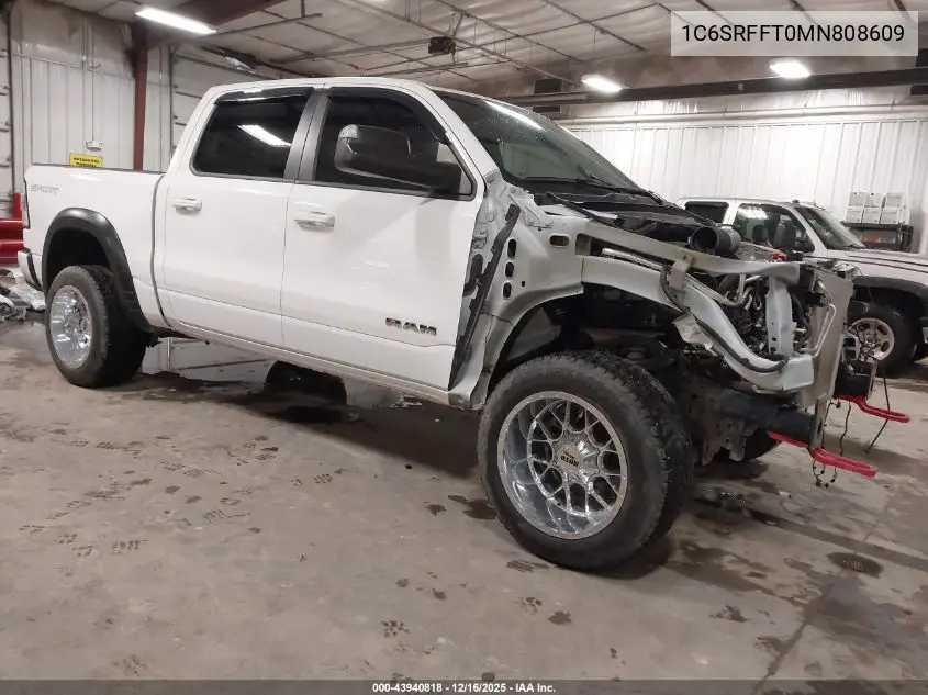 1C6SRFFT0MN808609 2021 Ram 1500 Big Horn 4X4 5'7 Box