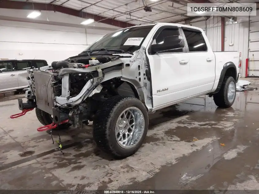 1C6SRFFT0MN808609 2021 Ram 1500 Big Horn 4X4 5'7 Box