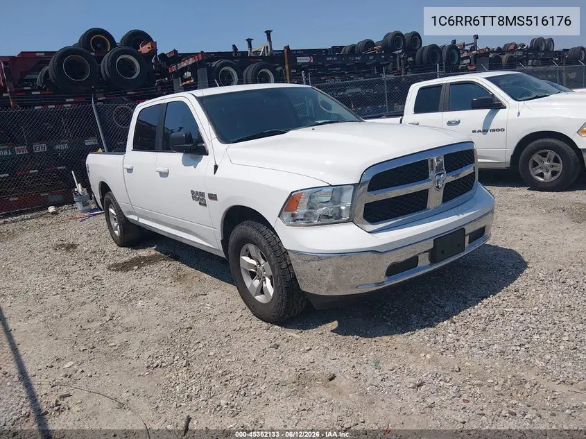 2021 Ram 1500 Classic Slt 4X2 6'4 Box VIN: 1C6RR6TT8MS516176 Lot: 45352133