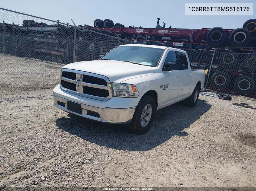 2021 Ram 1500 Classic Slt 4X2 6'4 Box VIN: 1C6RR6TT8MS516176 Lot: 45352133