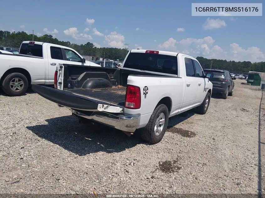 2021 Ram 1500 Classic Slt 4X2 6'4 Box VIN: 1C6RR6TT8MS516176 Lot: 45352133