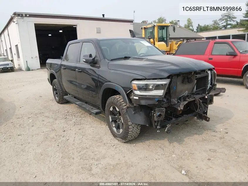 2021 Ram 1500 Rebel 4X4 5'7 Box VIN: 1C6SRFLT8MN599866 Lot: 45601491