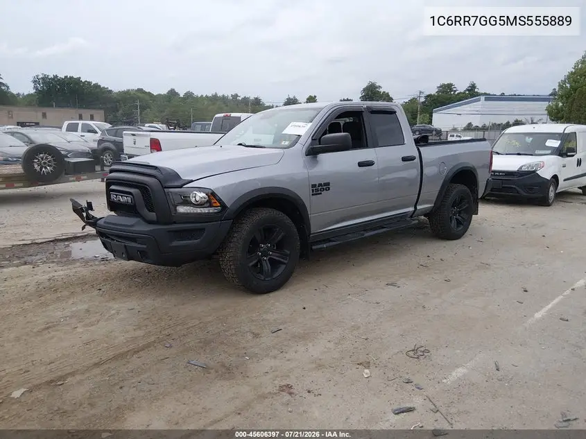 2021 Ram 1500 Classic Warlock 4X4 6'4 Box VIN: 1C6RR7GG5MS555889 Lot: 45606397
