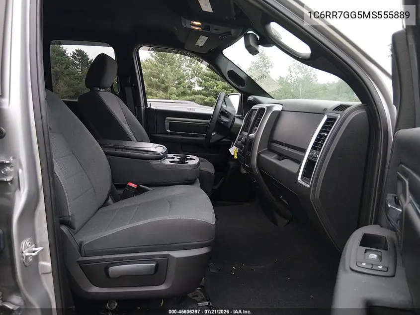 2021 Ram 1500 Classic Warlock 4X4 6'4 Box VIN: 1C6RR7GG5MS555889 Lot: 45606397