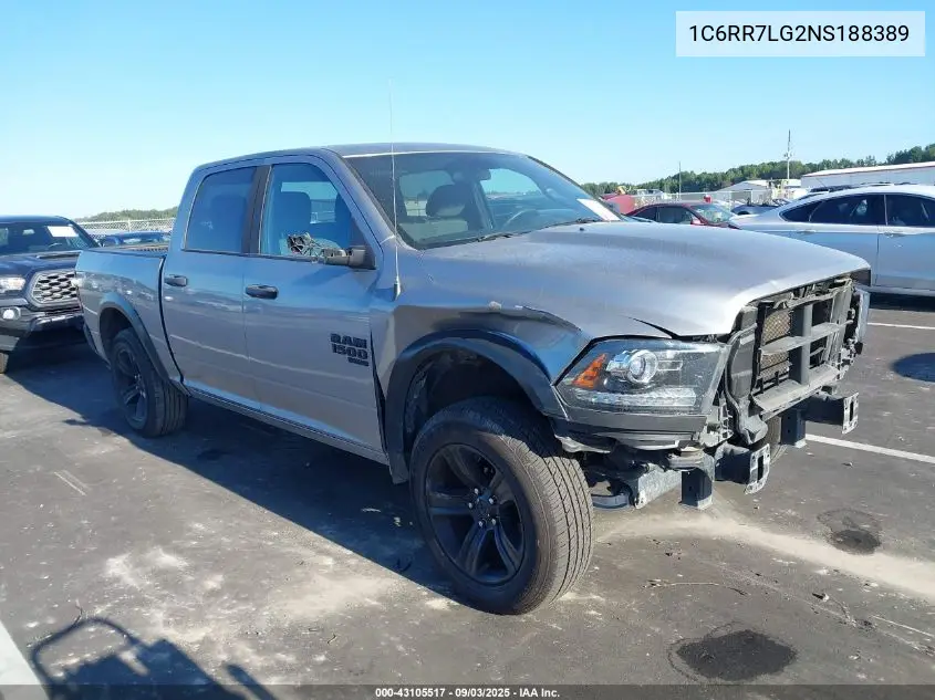 1C6RR7LG2NS188389 2022 Ram 1500 Classic Warlock 4X4 5'7 Box
