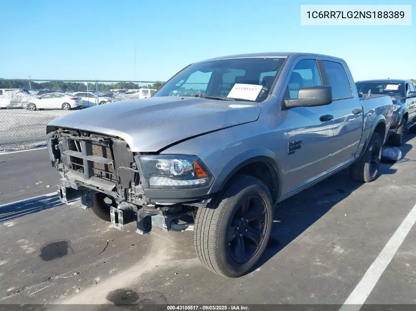 1C6RR7LG2NS188389 2022 Ram 1500 Classic Warlock 4X4 5'7 Box