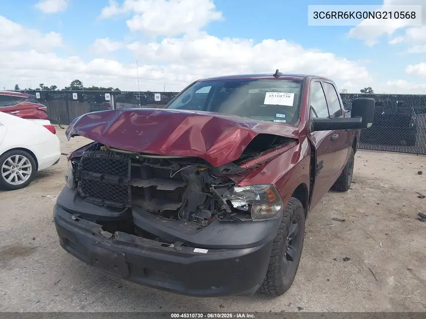 2022 Ram 1500 Classic Tradesman 4X2 5'7 Box VIN: 3C6RR6KG0NG210568 Lot: 45310730