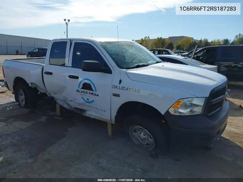 1C6RR6FT2RS187283 2024 Ram 1500 Classic Tradesman 4X2 6'4 Box