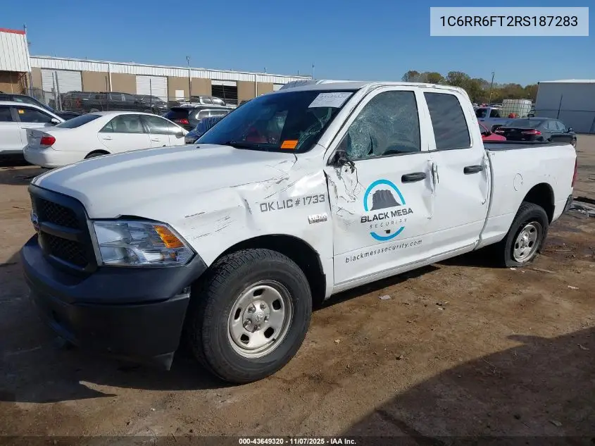 1C6RR6FT2RS187283 2024 Ram 1500 Classic Tradesman 4X2 6'4 Box