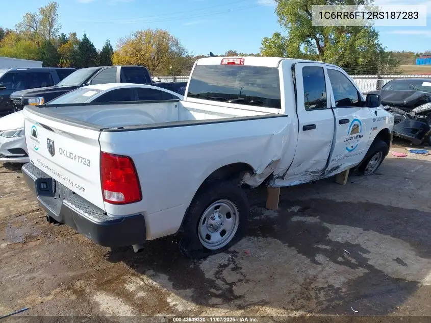 1C6RR6FT2RS187283 2024 Ram 1500 Classic Tradesman 4X2 6'4 Box