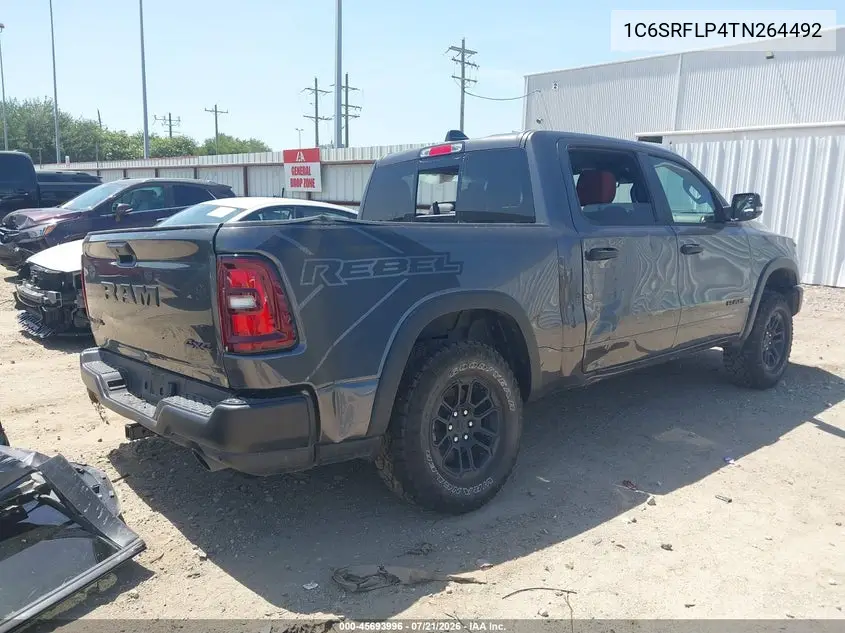 2026 Ram 1500 Rebel 4X4 5'7 Box VIN: 1C6SRFLP4TN264492 Lot: 45693996