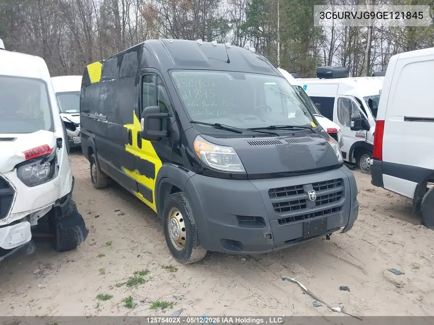 2016 Ram Promaster 3500 High Roof VIN: 3C6URVJG9GE121845 Lot: 12575402x