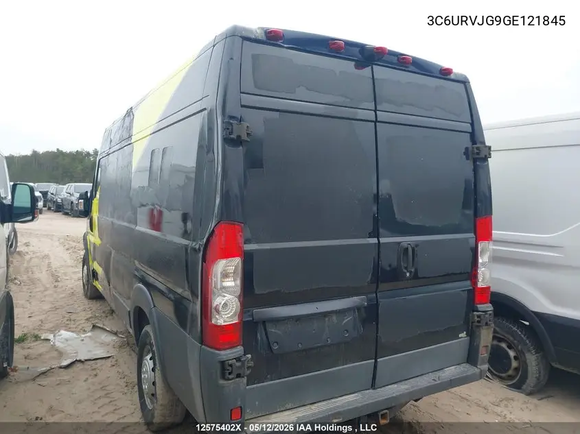 2016 Ram Promaster 3500 High Roof VIN: 3C6URVJG9GE121845 Lot: 12575402x