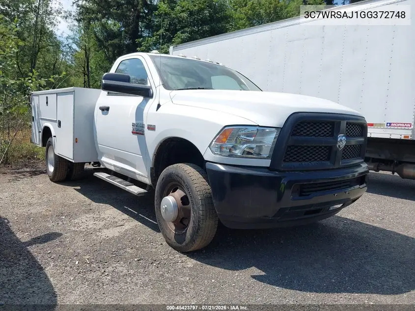 2016 Ram 3500 Chassis Tradesman/Slt VIN: 3C7WRSAJ1GG372748 Lot: 45423797