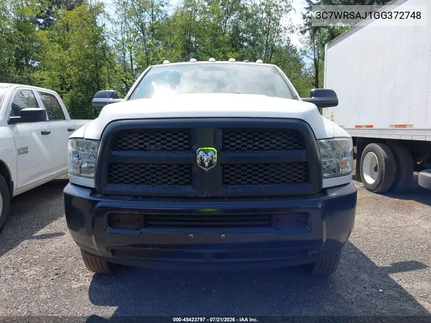2016 Ram 3500 Chassis Tradesman/Slt VIN: 3C7WRSAJ1GG372748 Lot: 45423797