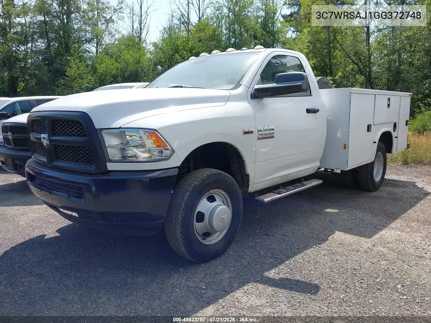 2016 Ram 3500 Chassis Tradesman/Slt VIN: 3C7WRSAJ1GG372748 Lot: 45423797
