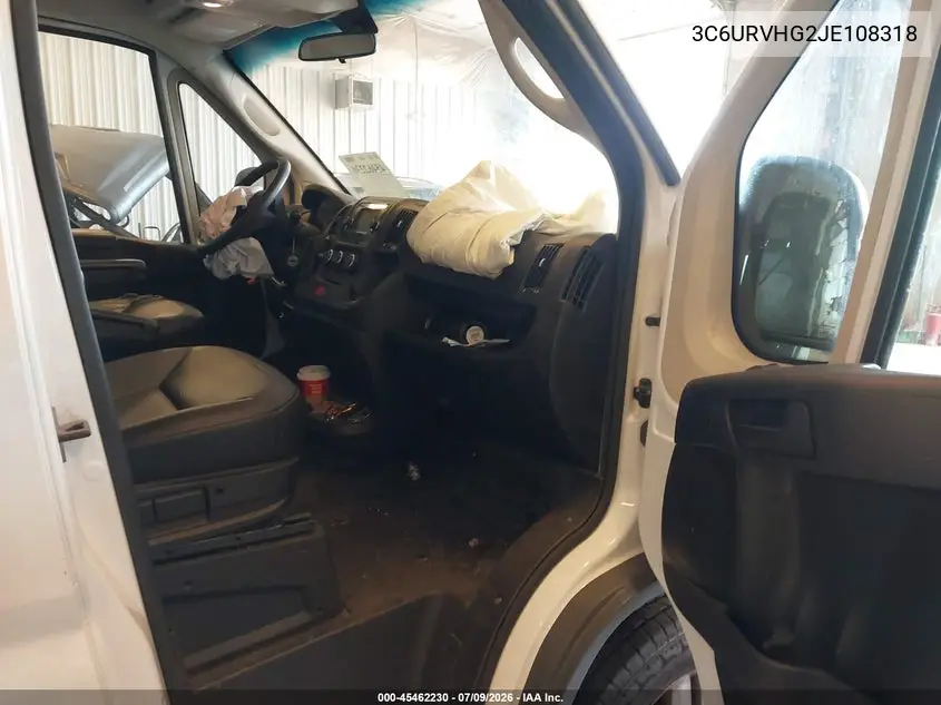 2018 Ram Promaster 3500 High Roof 159 Wb VIN: 3C6URVHG2JE108318 Lot: 45462230