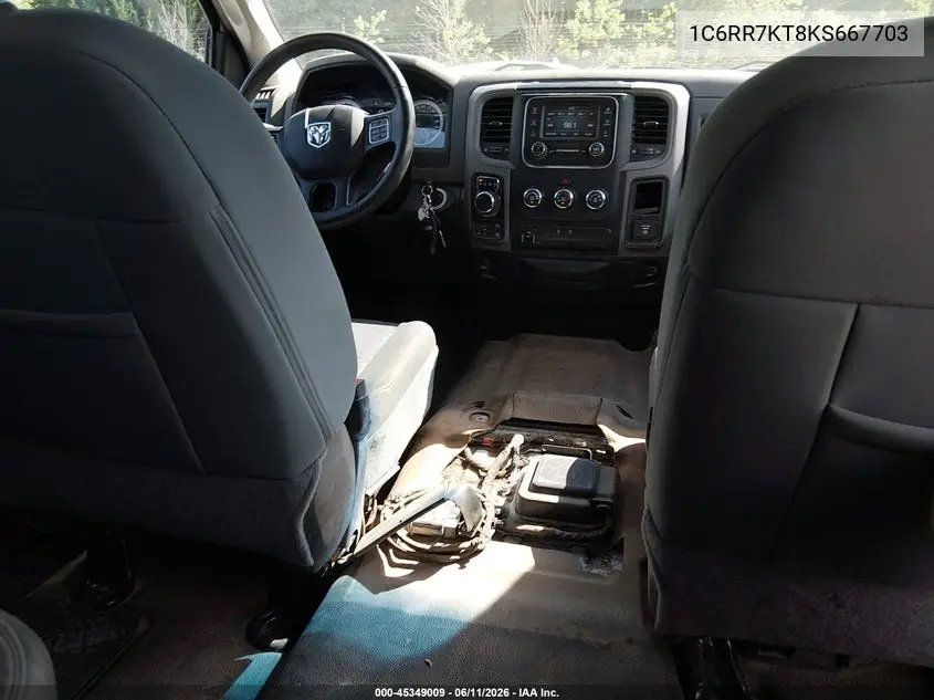 2019 Ram 1500 Classic Tradesman 4X4 5'7 Box VIN: 1C6RR7KT8KS667703 Lot: 45349009