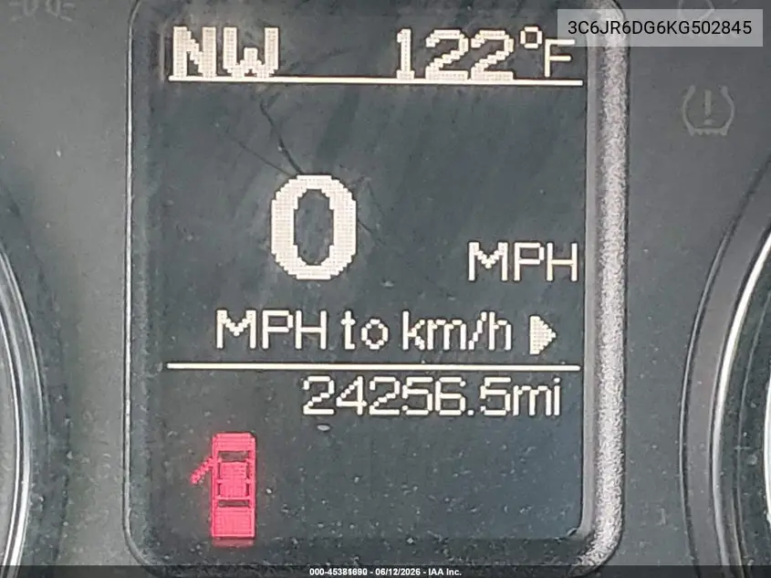 2019 Ram 1500 Classic Tradesman 4X2 8' Box VIN: 3C6JR6DG6KG502845 Lot: 45381690